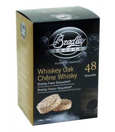 Bradley Røykebriketter av Whiskey Eik 48-pack