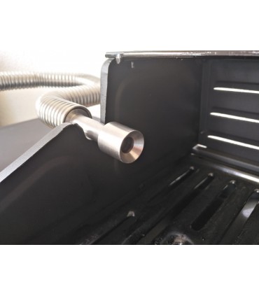 Grilladapter for fleksible rør i rustfritt stål Grill-Smo 0,65 liter