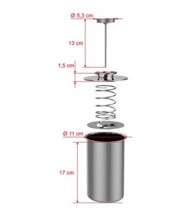 Påleggsform 1,5kg med kjele og lokk og to termometer