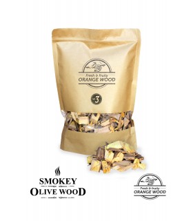 Røykeflis av Appelsintre Nº3 - Smokey Olive Wood