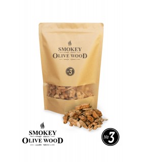 Røykeflis av Oliventre Nº3 - Smokey Olive Wood