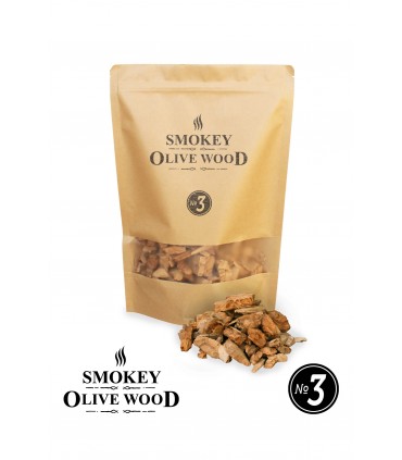 Røykeflis av Oliventre Nº3 - Smokey Olive Wood