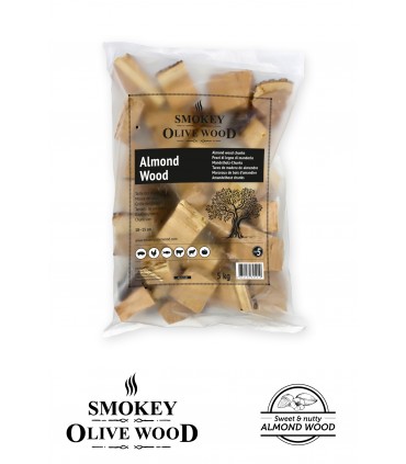 Wood Chunks Mandeltre Nº5 1,5kg - Smokey Olive Wood