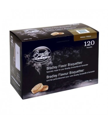 Bradley Røykebriketter av Hickory 120-pack