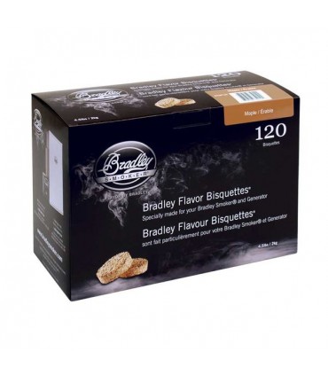 Bradley Røykebriketter av Lønn 120-pack