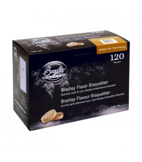 Bradley Røykebriketter av Whiskey Eik 120-pack