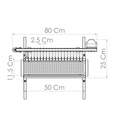 Grill Tecnoroast 20 Grillspyd Single 220v