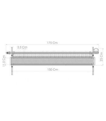 Grill Tecnoroast 60 Grillspyd Single Batteri