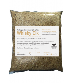 Røykespon av Whiskey Eik, 15 kg. Fin Størrelse. Røykspon.