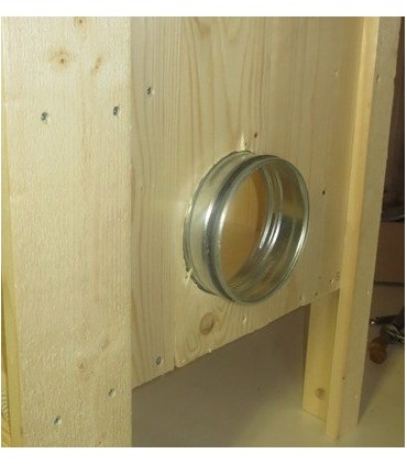 Rørtilkopling for røykskap 125mm (Holmsmoker)