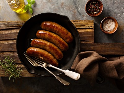 BONDEPØLSE MED OST OG BACON