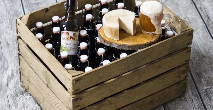 Hjemmelaget ølost med porter