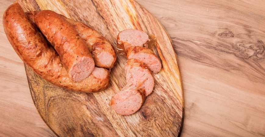 Hjemmelaget laksepølse