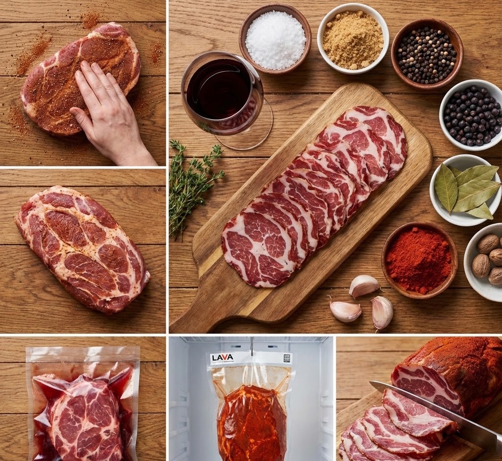 Hjemmelaget Capocollo med paprika