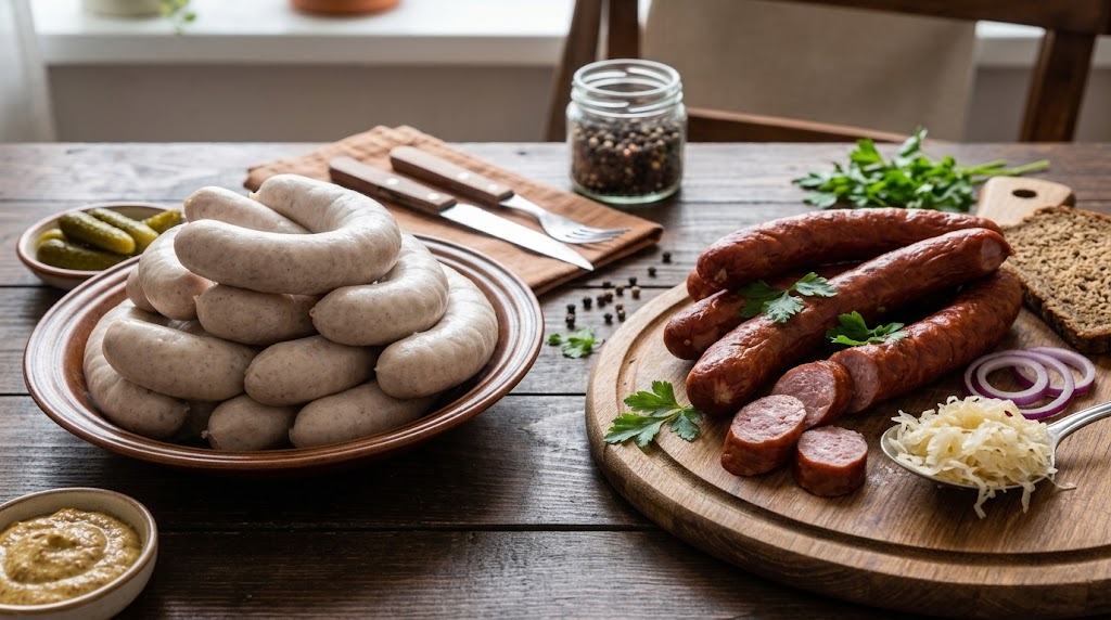 Kielbasa: polsk pølse med hvitløk og merian