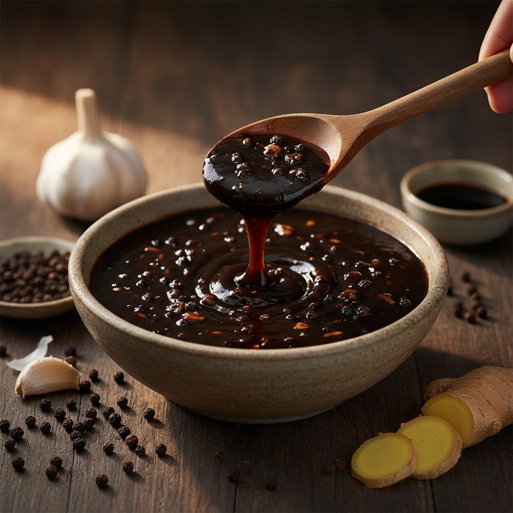 Hjemmelaget Black Pepper Sauce