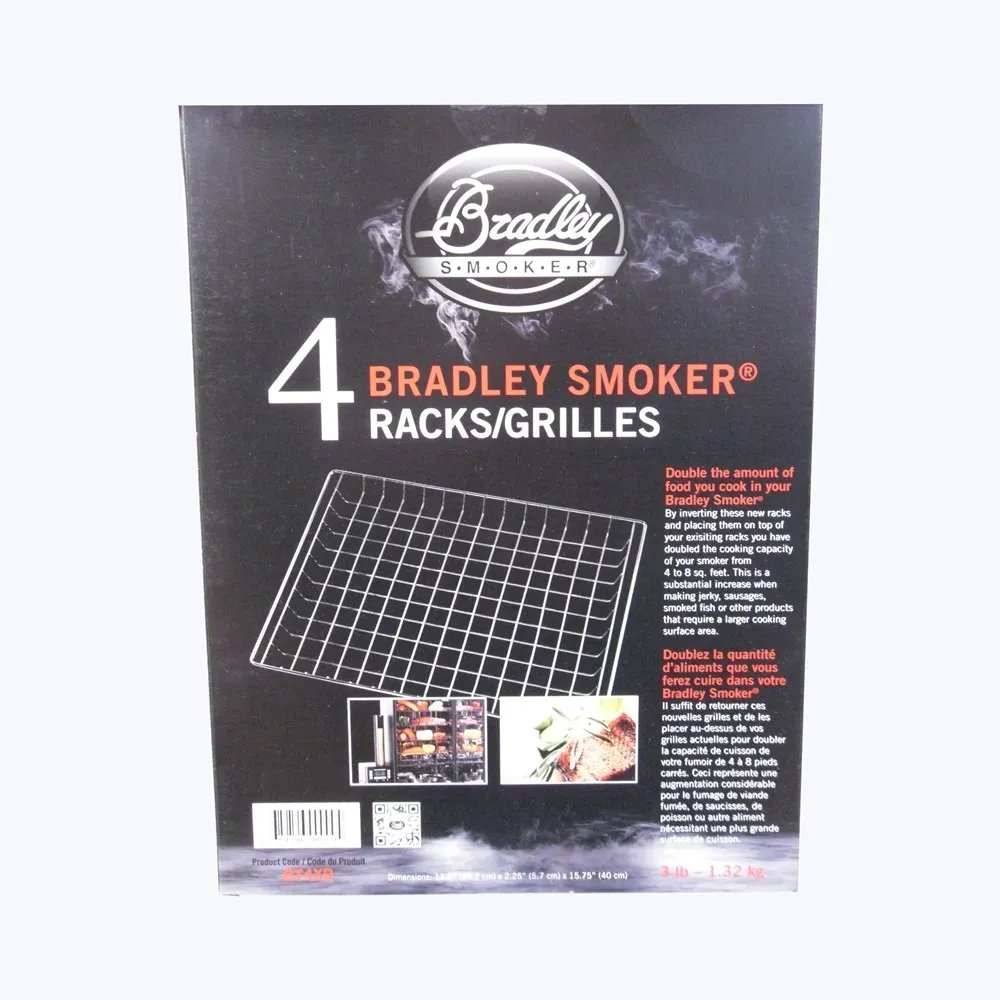Bradley Smoker 4-pakning Ekstra Rister | Originalt Tilbehør - Foodstuff.no